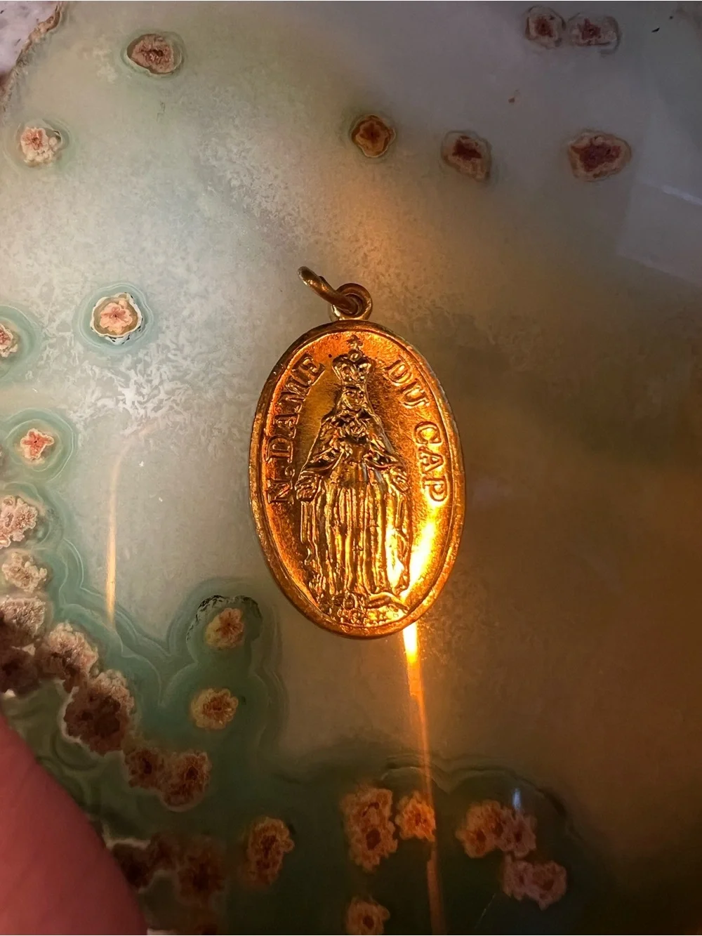 Gold Religious Medal Pendant only